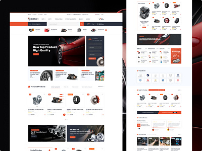 Bosch - Auto Parts Website 3d agency animation branding business company corporate creative design graphic design illustration logo motion graphics ui