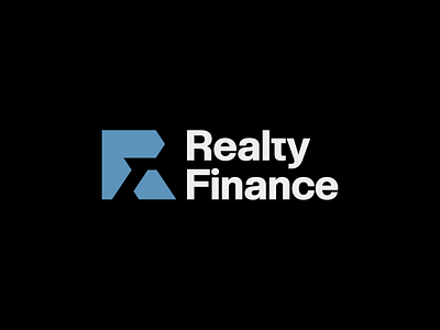 Realty Finance branding design finance financial graphic design icon logo management realestate realty rf rflogo symbol vector visualbranding visualdesign