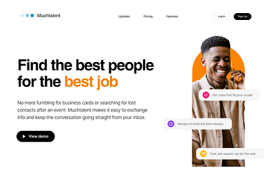 Muchtalent: Find the best People for the best job. ui