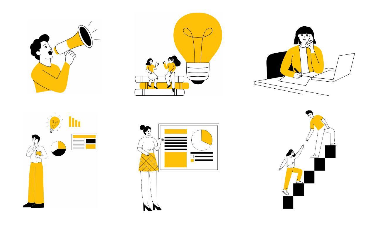 Clean Illustration 2d app branding characters clean character clean graphics design graphic design illustration marketing minimalist design modern illustration simple shapes ui ux vector website illustration