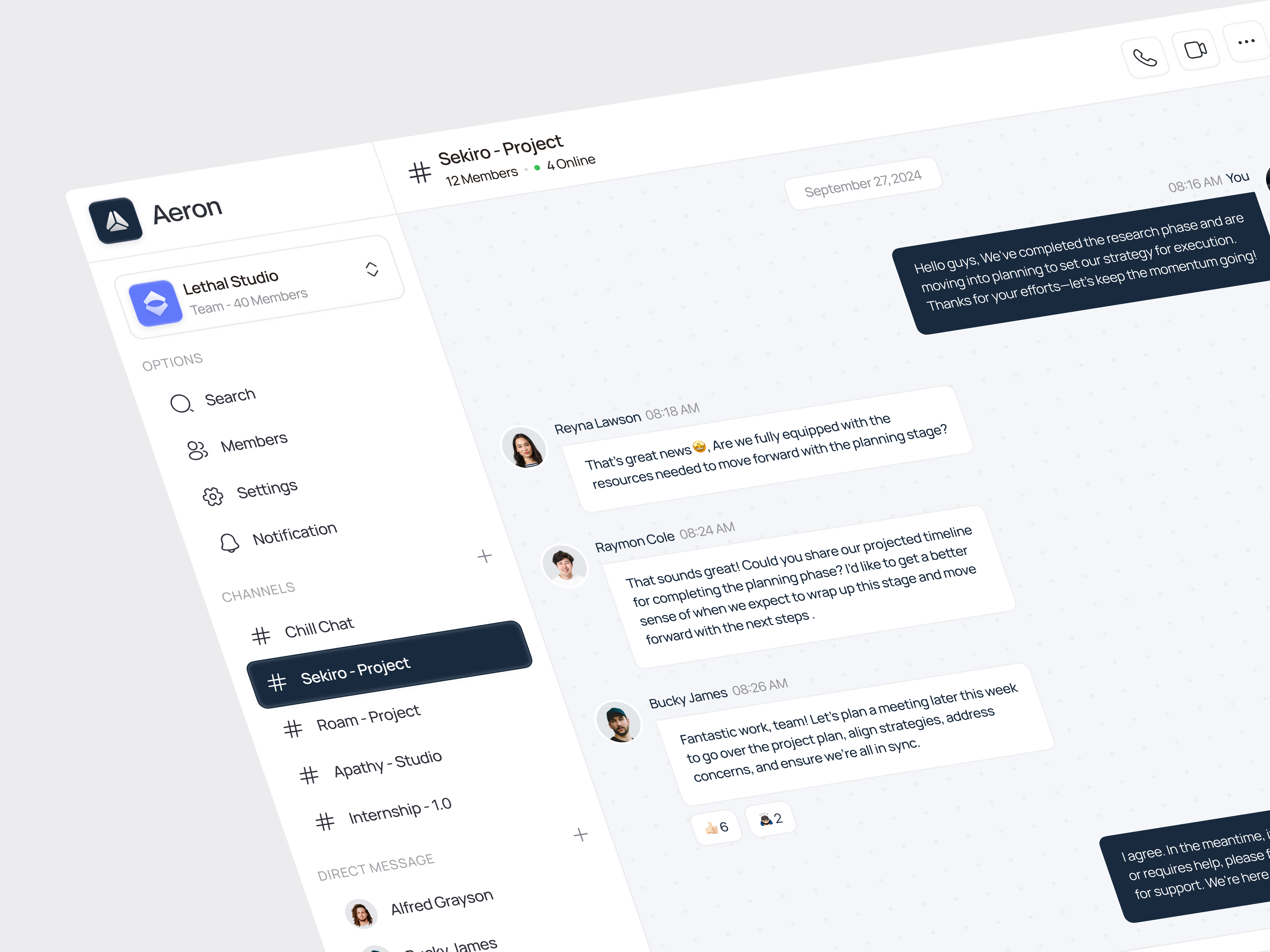 Aeron - Communication Dashboard By Pickolab Studio On Dribbble