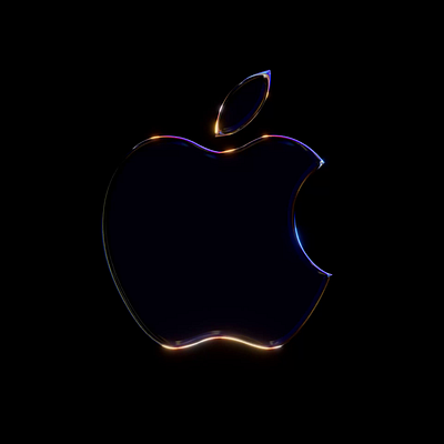 C4D Dynamic Visual-Apple logo 3d branding logo