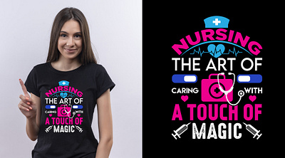 Nurses t-shirt design design graphic design gri illustration t shirt t shirt design typographic