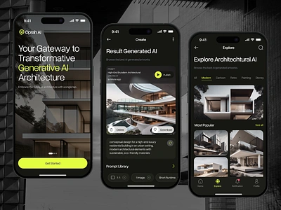 Oprah - AI Generated Architectural ai app app apps architectural architectural ai architecture branding chatgpt generated generating generative ai image image ai logo mobile app mobile apps prompt app ui
