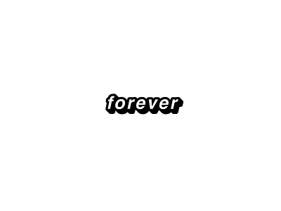 Forever Clothing Streetwear Brand Logo Design Black & White black brand design branding clothing cool design graphic design illustration logo logo design marketing minimal modern simple streetwear vector visual identity white