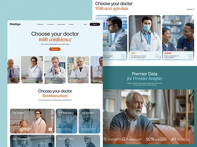 Medigo Health Care Website design doctor healthcare healthcarewebsite homepage hospital landingpage medical medicalwebsite project service ui web webdesign website