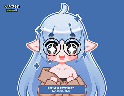 Cute PNGTuber Commission cute style