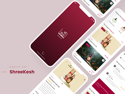 ShreeKesh Mobile App design mobile app ui uiux design