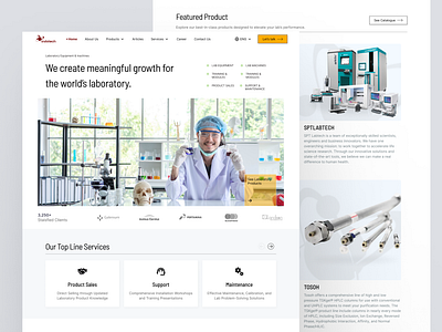 Indotech Scientific - Your Mate in Lab landingpagedesign productdesign redesign uiuxdesign webdesign