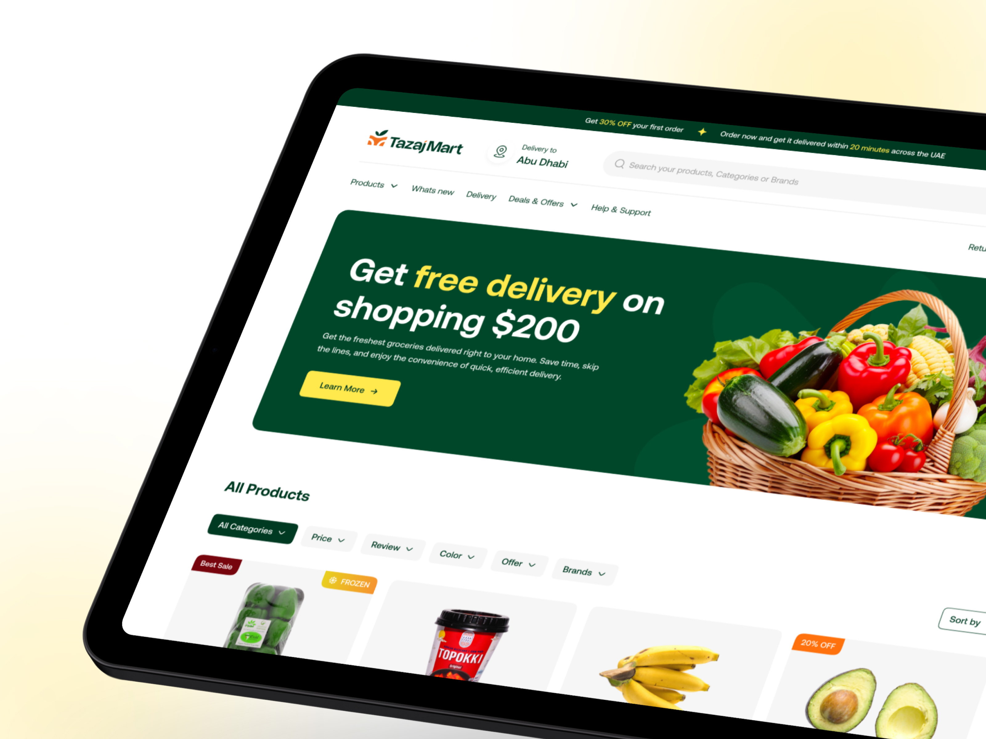 Example of E Commerce Website UI/UX Design
