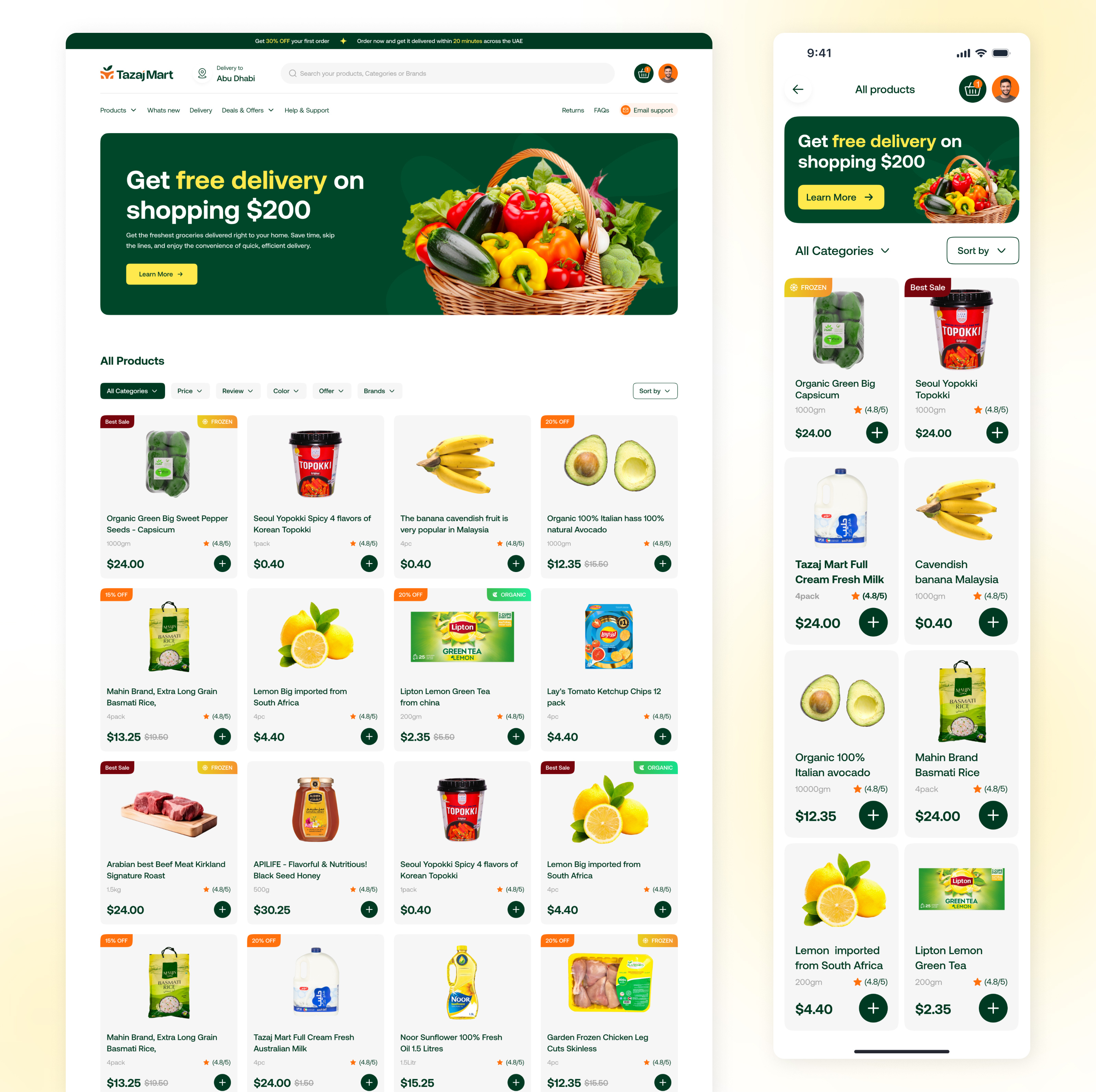 Example of E Commerce Website UI/UX Design