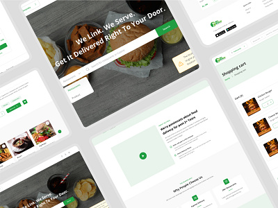 WL-Food 24 Hour Food Delivery Service branding clean design landing page responsive ui uiux design web design