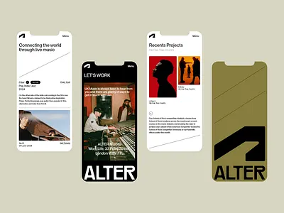 ⬤ ALTER | Mobile Design Version — 192 alter case study concept eddesignme el salvador interaction mobile version music ui design userexperience ux design