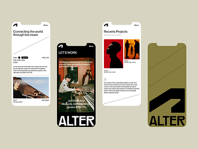 ⬤ ALTER | Mobile Design Version — 192 alter case study concept eddesignme el salvador interaction mobile version music ui design userexperience ux design