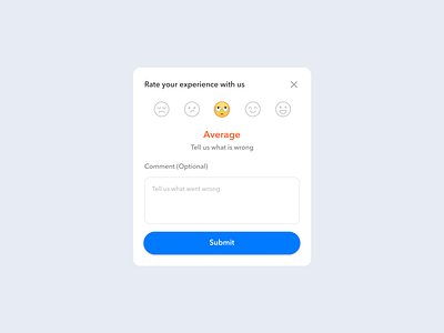 Feedback: App review app design card design cards clean ui customer review dialog emoji feedback form minimal minimalistic modal popup questionnaire rating review survey ui ui design user feedback