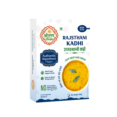 Rajasthani Kadhi (Ready to Eat) Box Design box design brand design branding food packaging label design logo design packaging product design rajasthan food packaging rajasthani kadhi box design