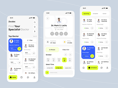 Book Doctor Appointment Online app design book doctor online booking app doctor app doctor appointment medical booking app mobile app online consultation app online doctor online healthcare patient app schedule ui design