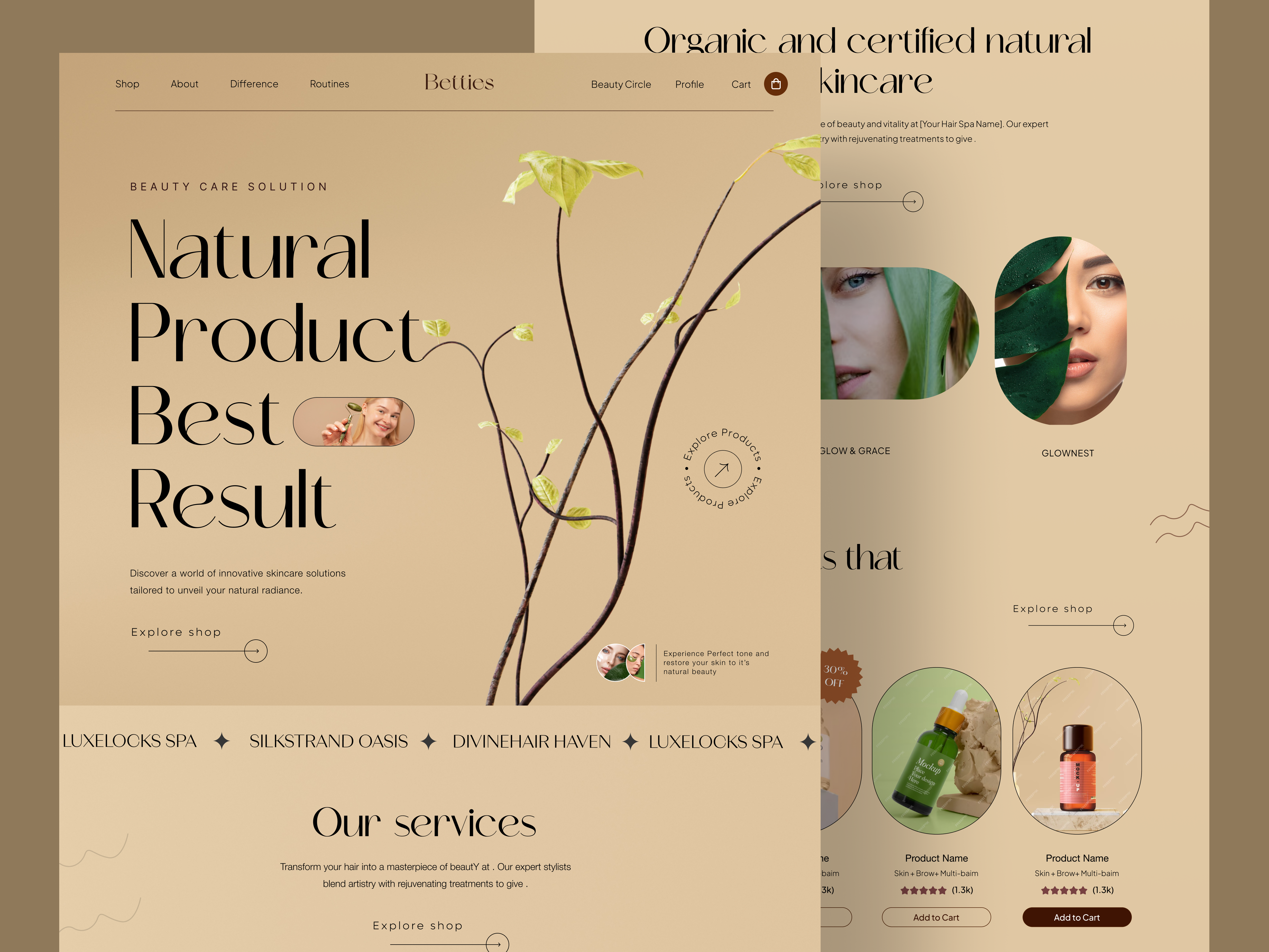 Example of Beauty Product E Commerce Website