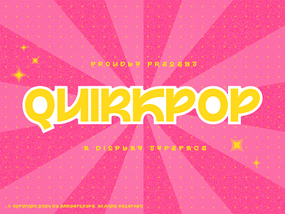 Quirkpop Display Typeface 80s font bold font branding design display font display typeface font fonts graphic design logo logo type retro display typeface