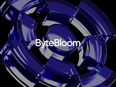 3D Logo-ByteBloom 3dart 3ddesign 3dlogo animationdesign designanimation logoanimation motiondesign motiongraphics