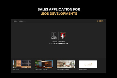 Real Estate Sales Application for Leos Developments leos application presentation application real estate real estate application sales application