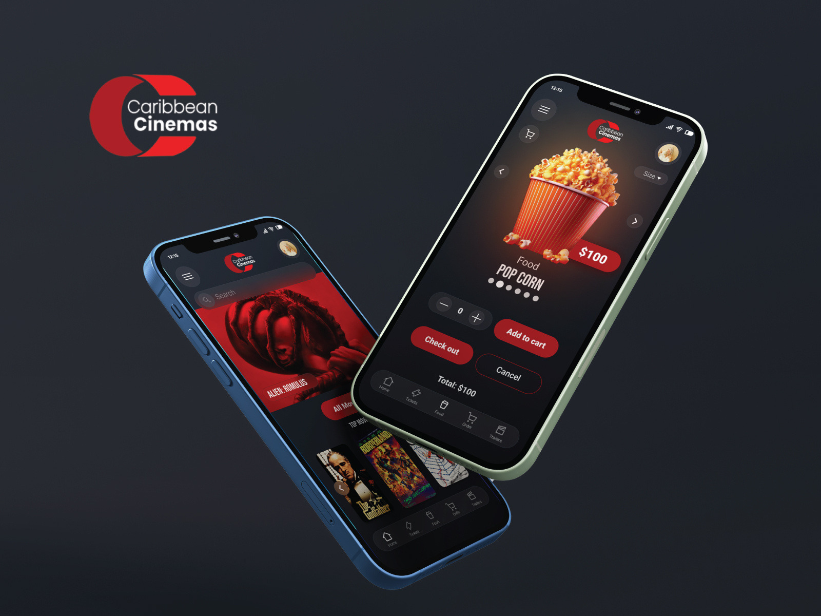 Caribbean Cinema APP app design case study cinema mobile app produc design ui user interface