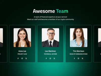 Amazing Team Section branding design graphic design illustration logo typography ui ux vector website design