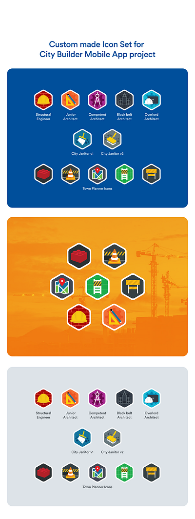 City Builder Icon Set builder app city builder app citybuilder icon design icon set icons