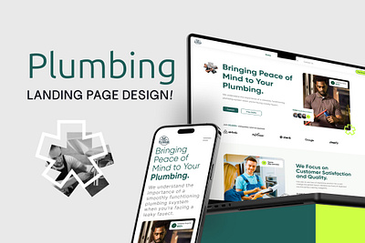 Plumbing Landing Page! 3d animation bathtubs and showers branding cleaning drain cleaning financing garbage disposals graphic design hygiene leaks and pipes logo motion graphics plumbing plumbing repairs repairs residential sinks and faucets sump pumps ui