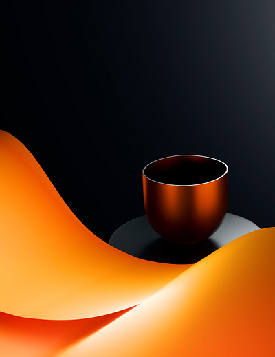 Black & Orange #1 3d abstract blender cycles design graphic design illustration visual