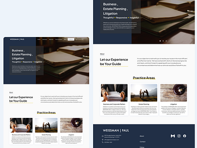 Weissman | Paul - Company Profile Website branding companyprofile design graphic design ui website