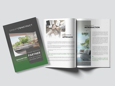 Company Profile Design for Smart Construct b2b book book design brand branding company profile construction design digital digital art e commerce ebook ebook design graphic design identity branding layout layout design modern real estate