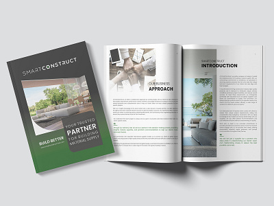 Company Profile Design for Smart Construct b2b book book design brand branding company profile construction design digital digital art e commerce ebook ebook design graphic design identity branding layout layout design modern real estate