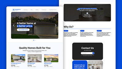 Eminence Homes | Website & Creative Direction brand guidelines branding creative direction design detail page gallery homepage mobile product design product detail real estate responsive responsive design scheduling site map style guide ui ux web website