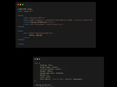 Typing Text Animation css design frontenddev frontenddeveloper html webdeveloper webdevelopment