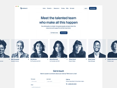 Meet the talented team — Untitled UI about us company page contact design system figma design system form minimal minimalism team team page ui library user interface web web design website