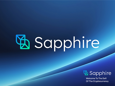 Sapphire Crypto Logo arounda crypto dao defi gradient identity minimal modern nft pattern saas simple logo token