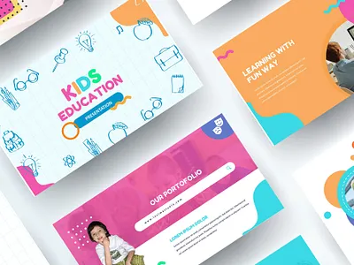Kids Education Presentation Template clean design clean slides design design design strategy educational slides google slides design google slides template illustration marketing presentation presentation layout