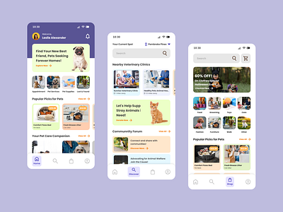 Petopia – Your All in One Pet Care Companion all in one pet care easy pet care healthy pet app modern pet app pet care pet doctor finder pet finder ui pet health manager pet owner companion pet profile manager pet services finder pet shop pet shop online pet wellness app petcare