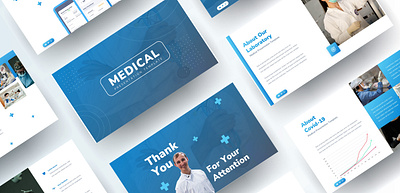 Medical Presentation Template Design clean design design design strategy educational slides google slides design google slides template illustration marketing presentation medica presentation presentation layout ui