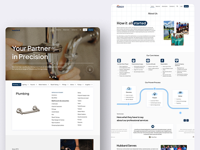 Hubbard Supply House - Landing Page branding design graphic design shop store tools ui websitedesign