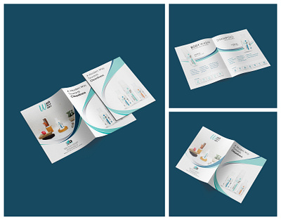 Cosmetic Company Brochure adobe illustrator branding brochure design cosmetics flyer graphic design wash without water