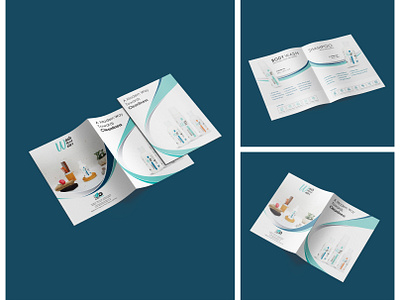 Cosmetic Company Brochure adobe illustrator branding brochure design cosmetics flyer graphic design wash without water