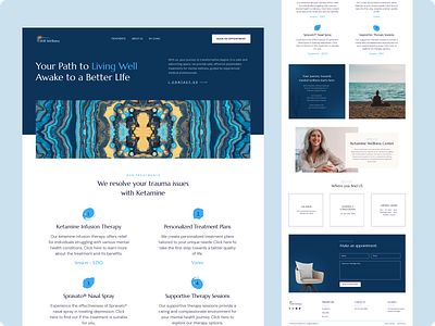 Website Design for Wellness Clinic figma design landing page modern design ui ui design ui ux web design website