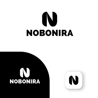 nobonira logo clothing logo fashion logo letter logo n logo nobonira logo text logo