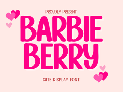 Barbie Berry Font barbie berry font branding font cartoon font childrens tshirt fonts comic font cute font doodle font fat font fun font funny font logo font printing font quote font sticker font t shirt fonts