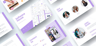 Software House Presentation Template Design dynamic slides template