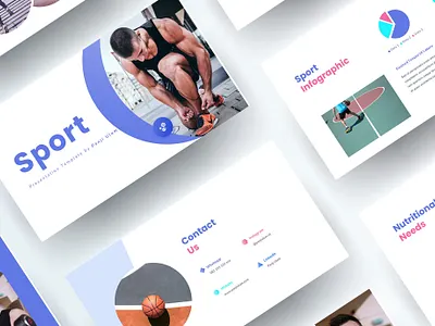 Sport Presentation Template Design business growth presentation
