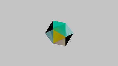 Icosahedron 3d animation