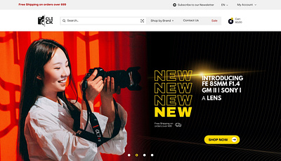 Click Camera Shop dayliui graphic design ui ux uxuidesign